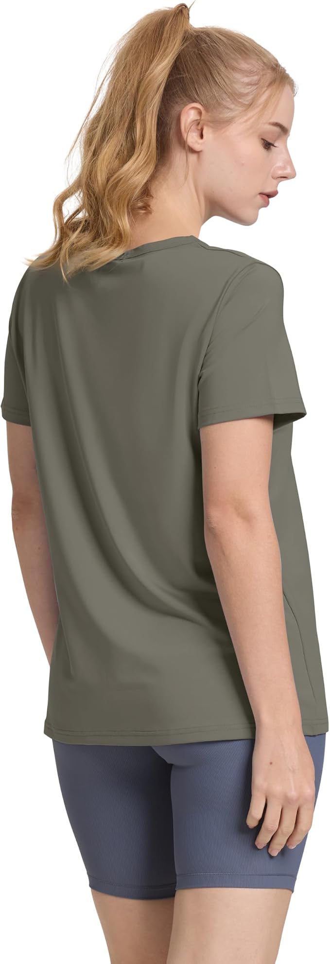 OFEEFAN Workout Tops for Women UPF 50+ Breathable Quick Dry Loose Fit T Shirt Outdoor Yoga Running Hiking Gym Tee Top