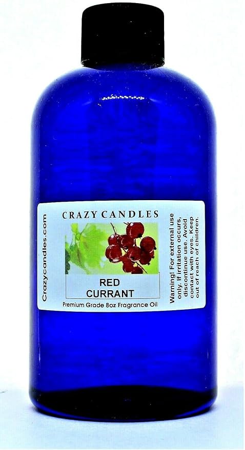 8oz Red Currant Bottle 8 Fl Oz Each (237ml) Premium Grade Scented Fragrance Oil by Crazy Candles