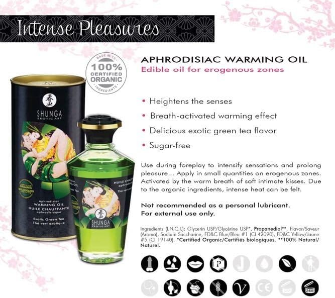 Shunga Aphrodisiac Oil Organica Exotic Green Tea