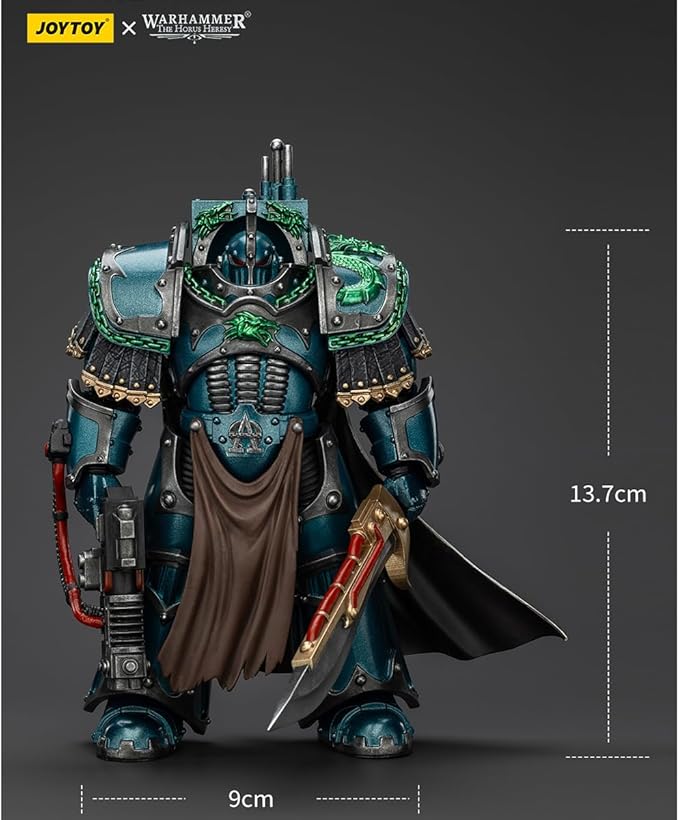 JOYTOY Warhammer The Horus Heresy Alpha Legion Legion Praetor in Cataphractii Terminator Armour - 1:18 Scale 5.39in Action Figure Mecha Joy Toy Collection Model