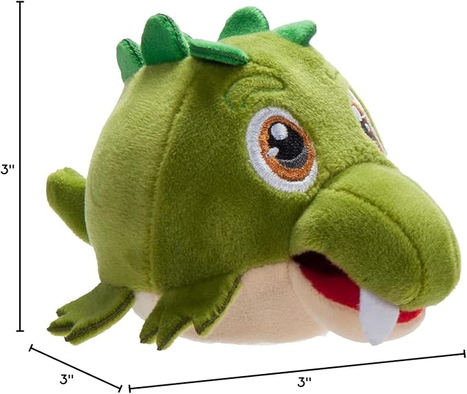 The Petting Zoo Alligator Stuffed Animal Plushie, Gifts for Kids, Squishiez Wildlife Animal Squeeze Toy, Green Gator Plush Toy 3 Inches