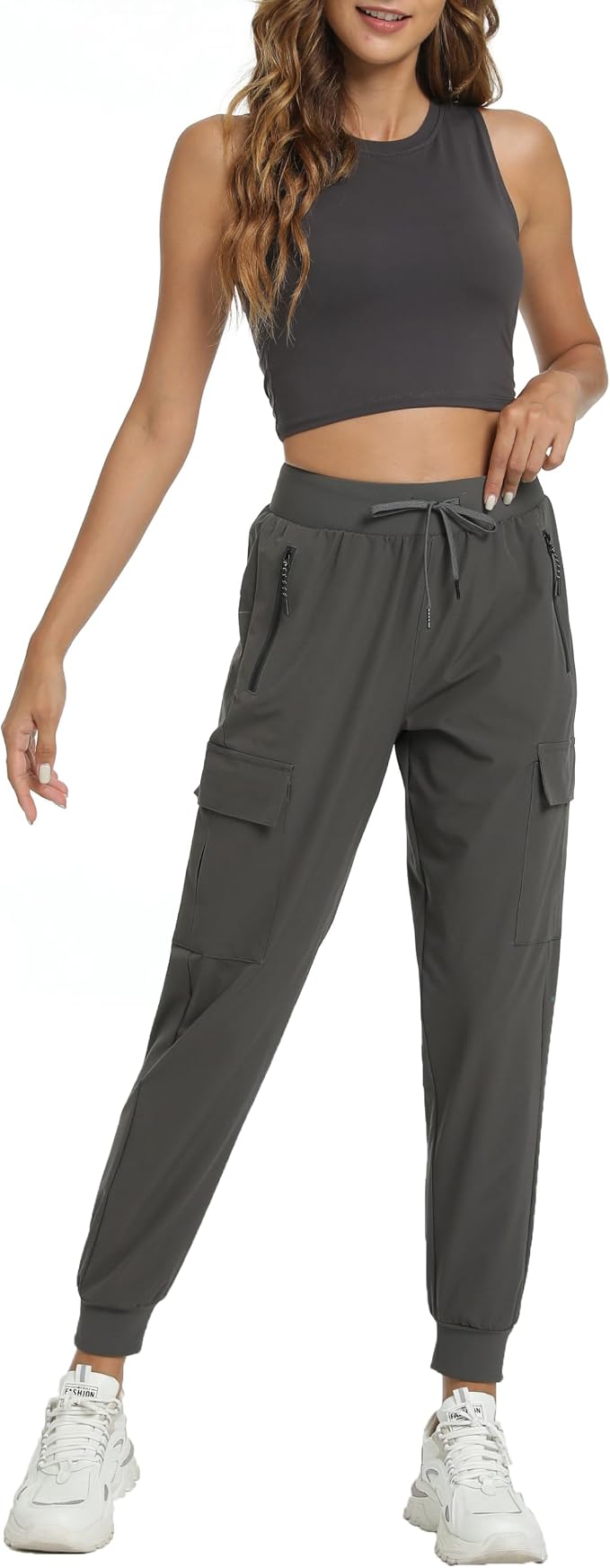 Women's Joggers Cargo Pants Lightweight Quick Dry Hiking Running Pants for Athletic Casual & Outdoor