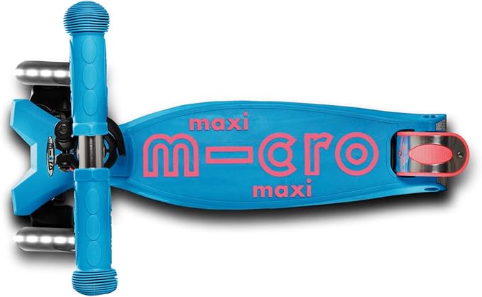 Micro Kickboard - Maxi Deluxe LED - Three Wheeled, Lean-to-Steer Swiss-Designed Micro Scooter for Kids with Motion-Activated Light-Up Wheels for Ages 5-12 …