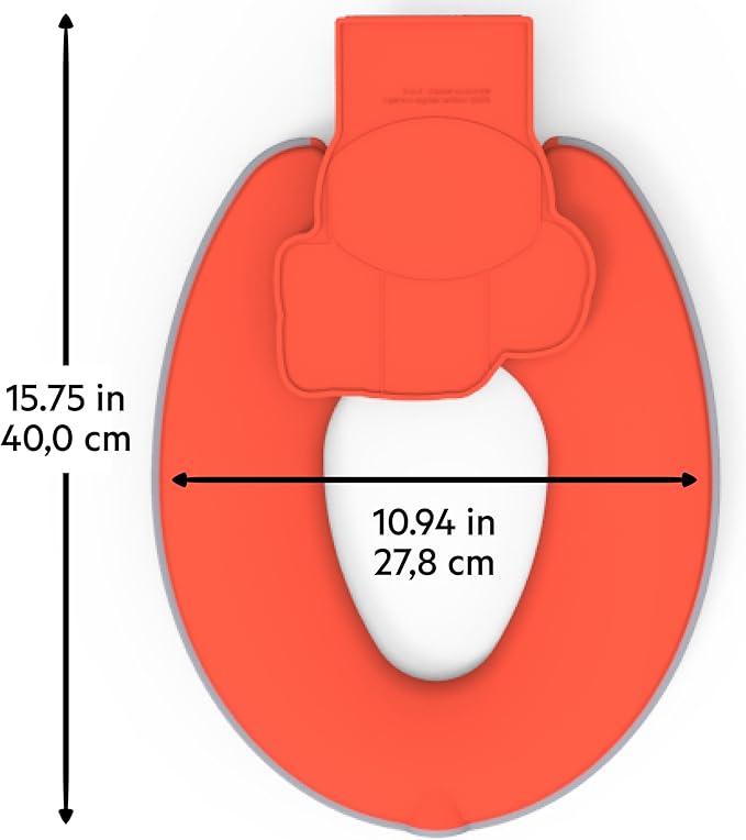 Bright Starts Disney Baby Cars Lightning McQueen Flip & Sit Potty Training Seat, Attaches to Toilet Securely, Space Saving Design Fits Most Toilets, Easy to Clean