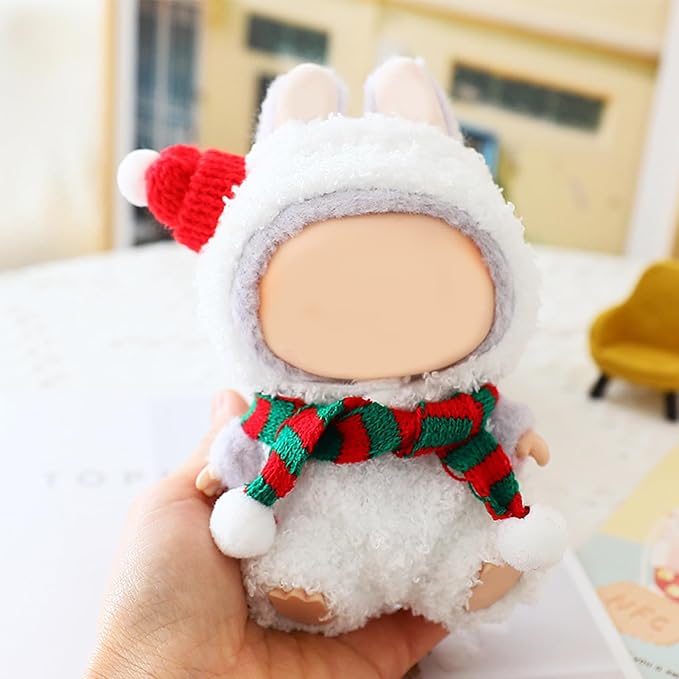 Clothes for Doll, 15/17cm Doll Clothes Set Suitable for Dolls Accessories - Hat + 2 Scarf + Snowman Clothes (NO Doll),Snowman
