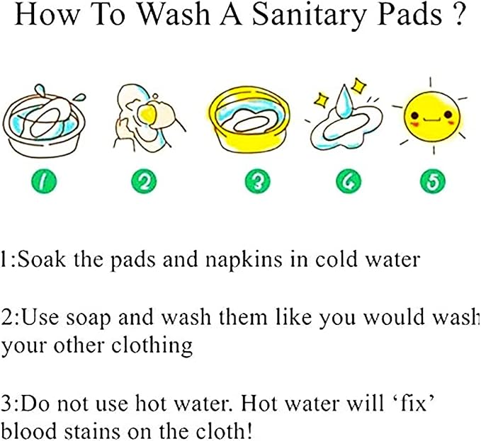 PHOGARY Reusable Menstrual Pads, Breathable Mesh Surface Cloth Sanitary Pads Set for Heavy Flow with Wet Bag, Washable Overnight Cloth Panty Liners with Wings for Women