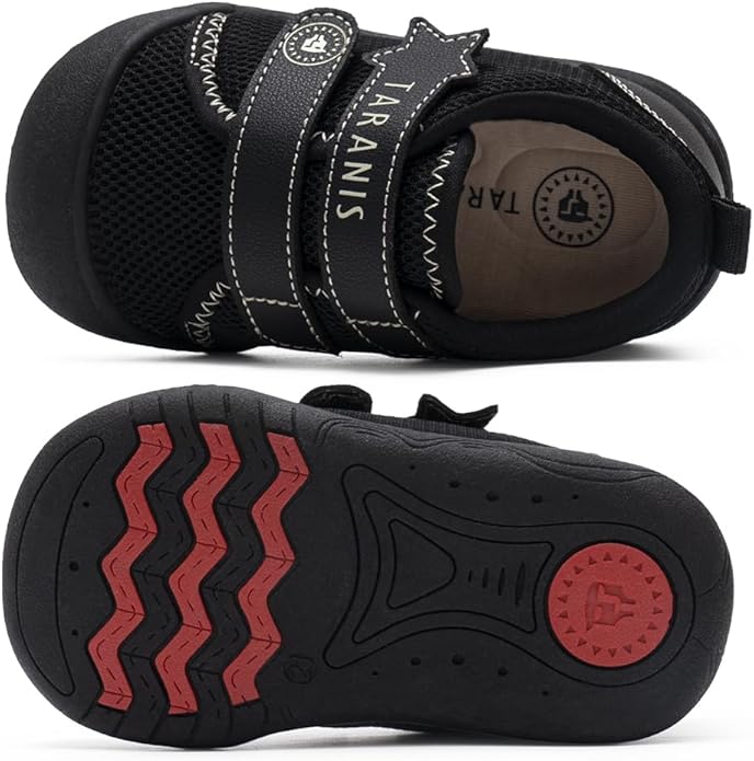 Toddler Shoes Boys Girls Non-Slip Infant Sneaker Rubber Sole Baby Crib First Walker Shoes