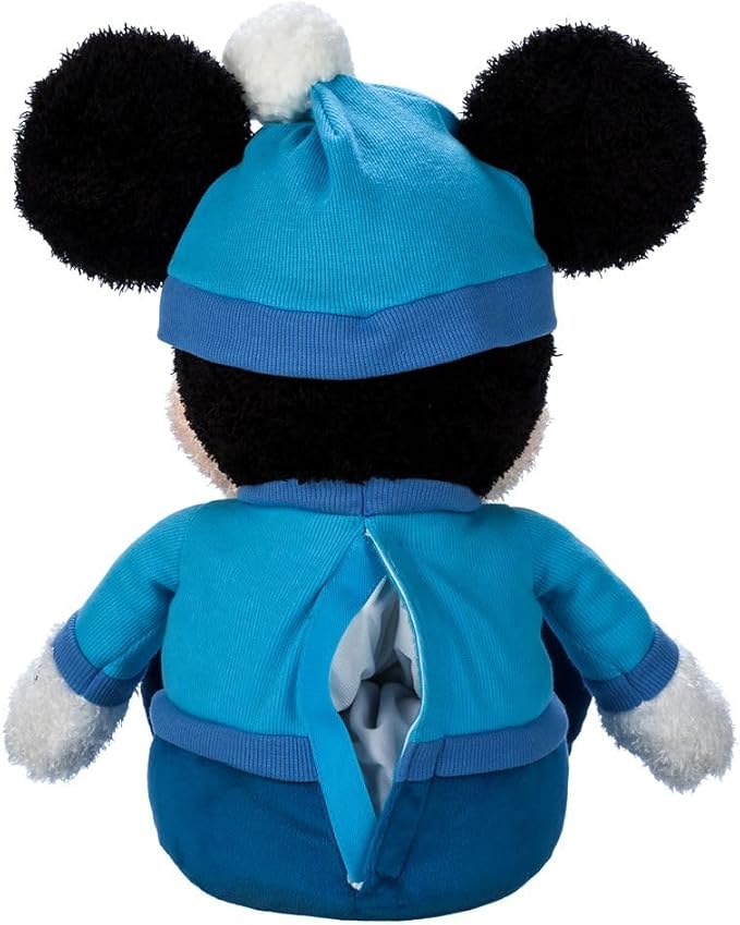 Disney Store Weighted Plush - Mickey Mouse Blissful Buddies - Soft Stuffed Animal with Appliqué Eyes & Shaggy Coat - 25 lb Removable Weight - Ideal Mickey Mouse Toy for Snuggling