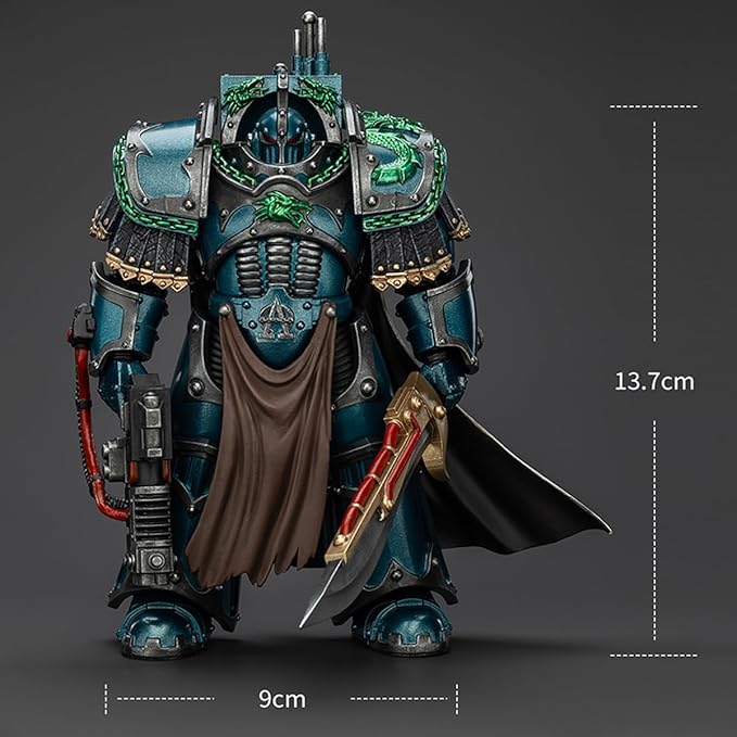 JOYTOY Warhammer 40K The Horus Heresy 1/18 Action Figure-Alpha Legion Legion Praetor in Cataphractii Terminator Armour-Collection Model Birthday Gifts