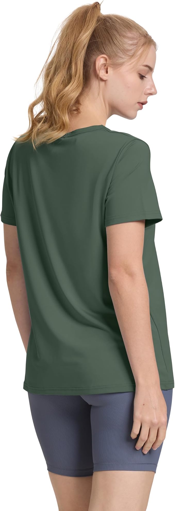 OFEEFAN Workout Tops for Women UPF 50+ Breathable Quick Dry Loose Fit T Shirt Outdoor Yoga Running Hiking Gym Tee Top