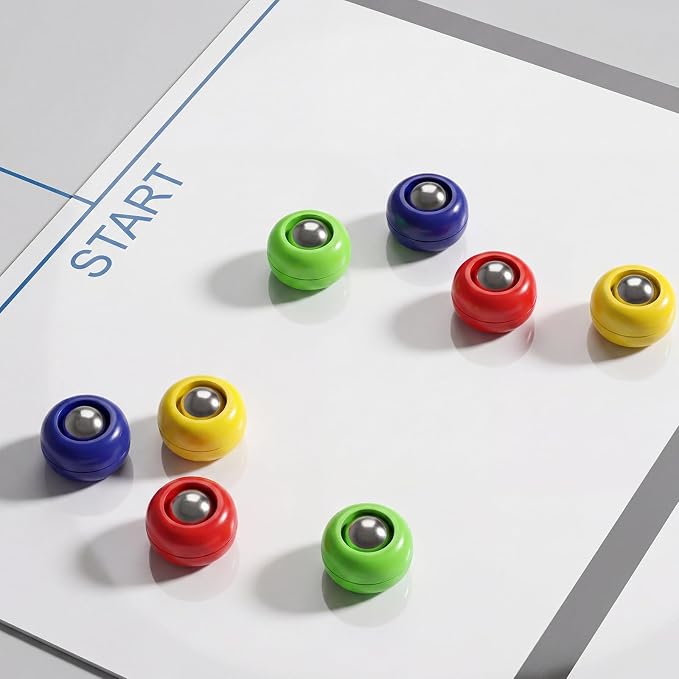 Gejoy Mini Shuffleboard Replacement Puck Tabletop Equipment Rollers Set Shuffleboard Curling Accessories