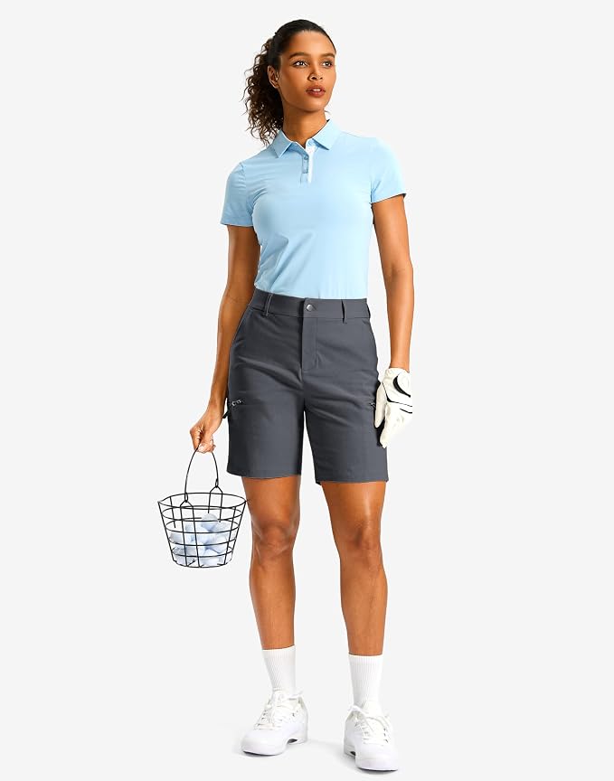 G Gradual Women's 7"/9" Hiking Cargo Shorts Quick Dry Lightweight Golf Outdoor Work Summer Travel Shorts with Pockets