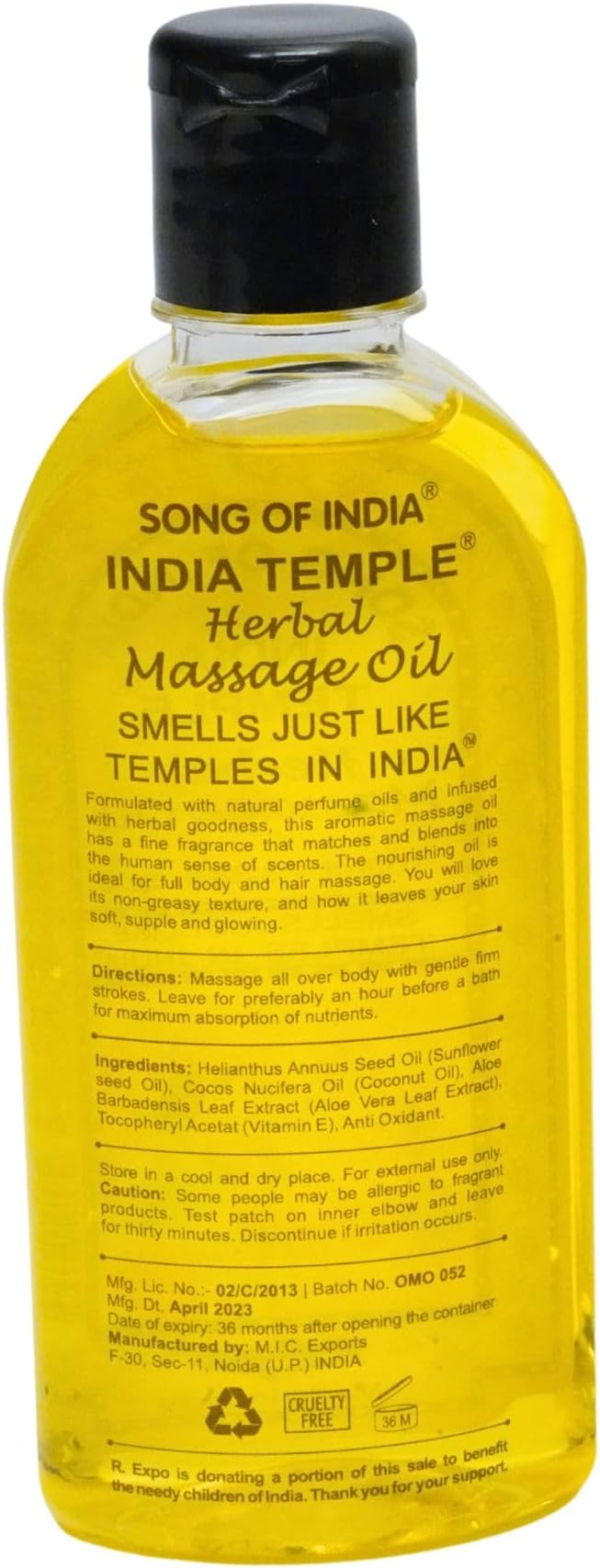 India Temple Herbal Massage Oil