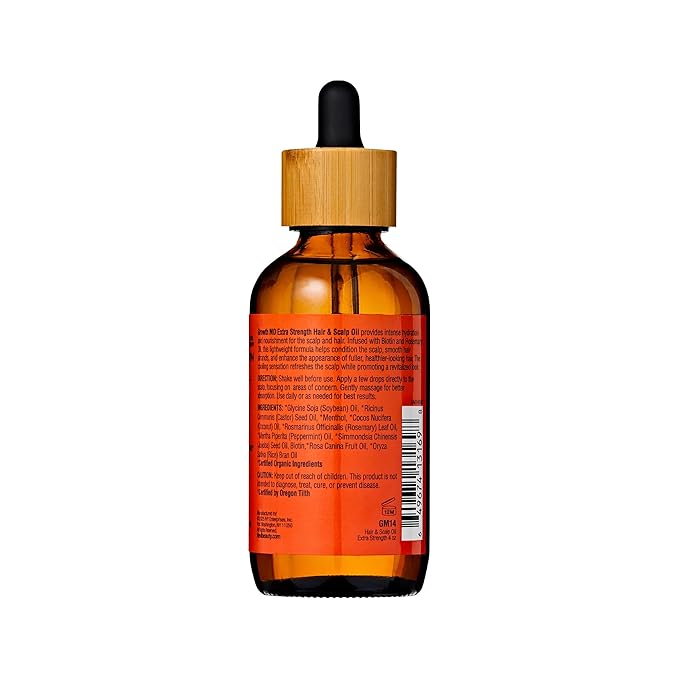Red By Kiss Growth MD Strengthening Hair Oil with Biotin Rosemary for Hair Growth & Thinning, Cooling Scalp Treatment, Strengthens & Thickens Hair, Soothes Irritation (4 Fl Oz)