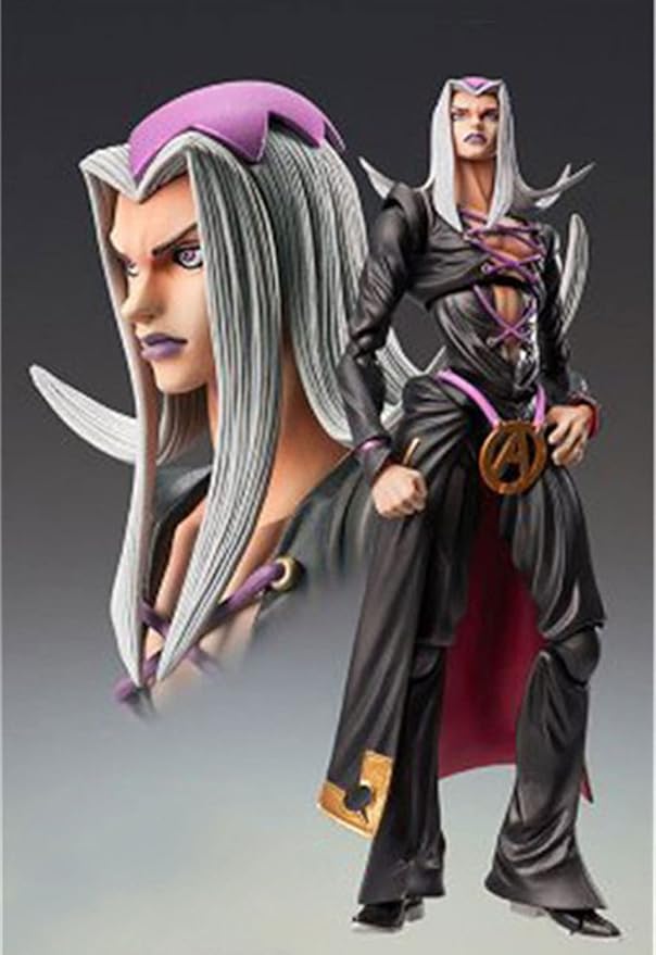 JJBA Jotaro Kujo Super Action Statue 6.69" Movable Joints Bruno Bucciarati Anime Figurine Leone Abbacchio Action Figure Desktop Collections