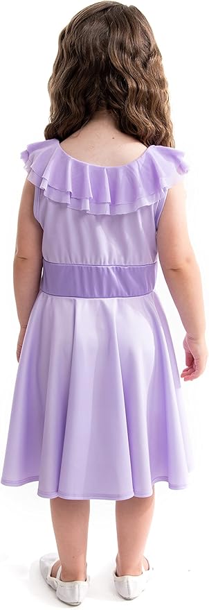 Little Adventures Flower Princess Twirl Dress - Machine Washable Child Pretend Play and Party Outfit with No Glitter