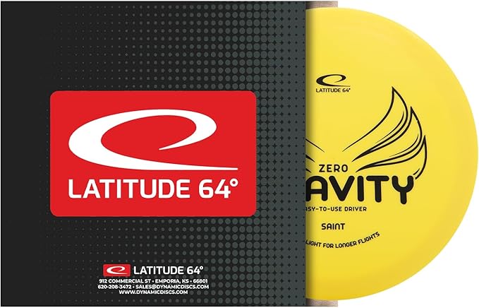 Latitude 64 Zero Gravity Saint | Stable Disc Golf Fairway Driver | Floats in Water | Lightweight w/High Glide & Precise Control | Beginner Frisbee Golf Driver | Grippy Base Plastic | 120-130g