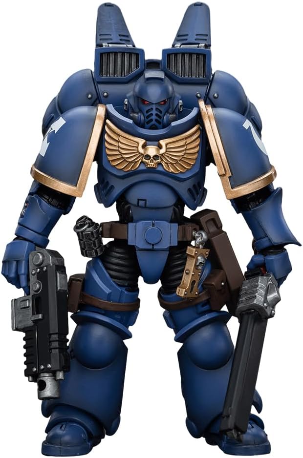JOYTOY Warhammer 40,000 1/18 Action Figures Ultramarines Jump Pack Intercessors Intercessor 1 Collection Models Christmas Birthday Gifts