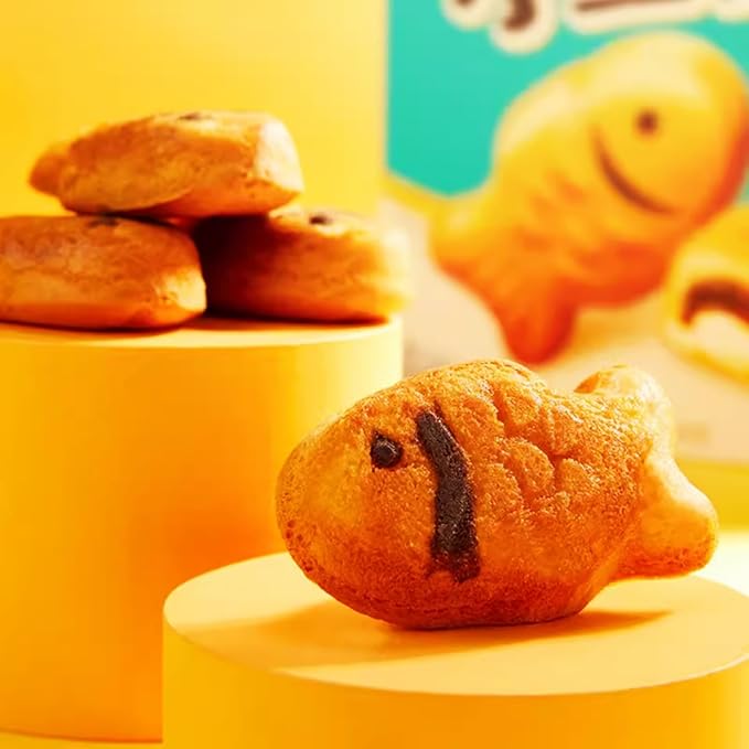 Taiyaki, Glutinous rice red beans flavor, Japanese Sweets Wagashi, Traditional Asian Dessert Snacks, Suitable for Afternoon Tea & Daily Snack, 6 cake (1 Box)
