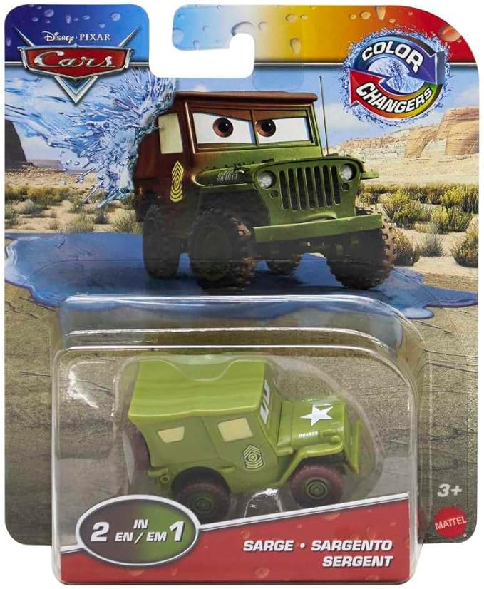 Disney Cars Toys Color Changers 2023 Sarge