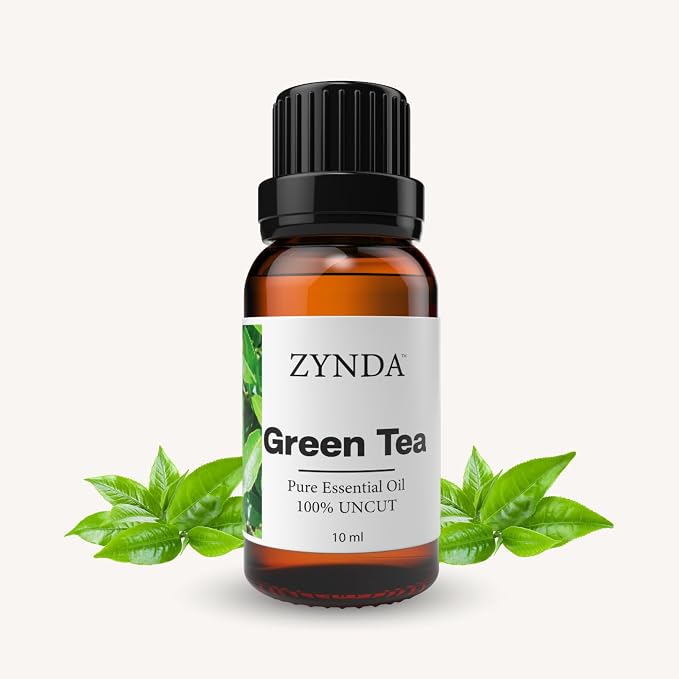 Green Tea Oil 100% Pure & Natural – Premium Aromatherapy Grade, Uncut Green Tea Essential Oil for Skin, Diffuser, Hair & Massage, Refreshing Fragrance (10ml)