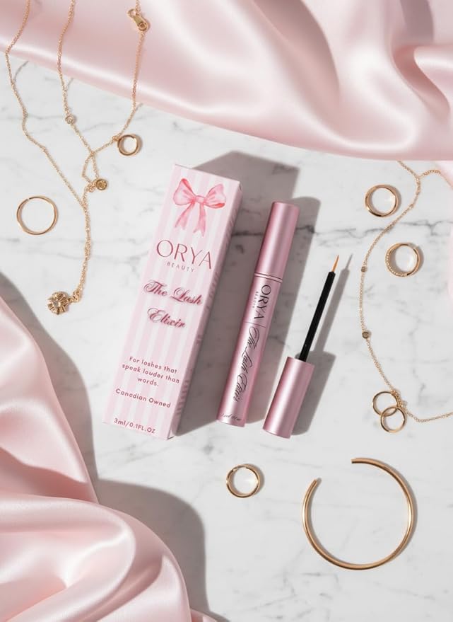 ORYA Beauty Eyelash Growth Serum - Prostaglandin-Free, Visible Results in 2-4 Weeks, 100% Natural Vegan Formula for Sensitive Eyes, 3ml