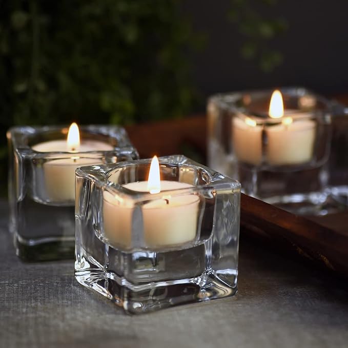 DEYBBY Natural Scented Soy Wax Tealight Candles Bulk, Jasmine Aromatherapy Luxury Tea Candle Set of 36-4 Hour Burning Great Gift for Valentine's Day