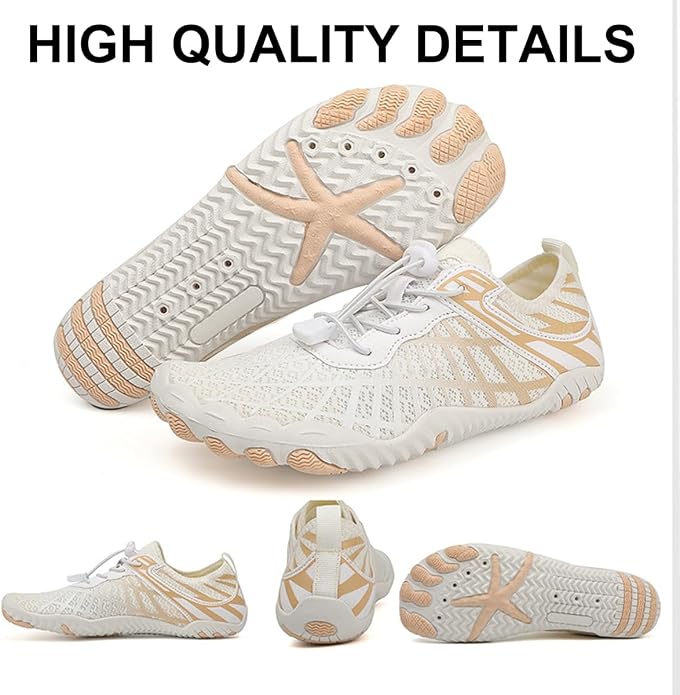 ELETON Barefoot Shoes Women Men Footwear, Wide Toe Box Hiking Zero Drop Non-Slip Quick-Dry River Boat Pool Beach Water Shoes, Lightweight Swimming Running Walking Sneakers Unisex