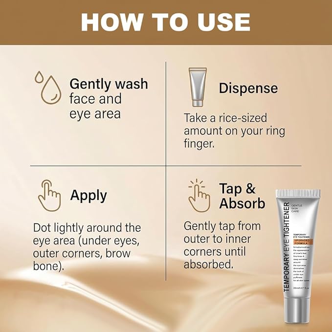 Instant Firming Lifting Eye Cream, Eye Temporary Tightening Gel , Perfection Eye Tightener Cream, Firm and Smooth The Look of Fine Lines for Wrinkles,Puffiness &Fine Lines Upgraded Formula (1.34oz-2)