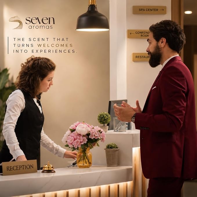 SevenAromas Hotel Hilton Soft | 145ml 5oz Hotel Scent Diffuser Oil | Floral Fruity | Peach, Tuberose & Sandalwood | Luxury Aromatherapy