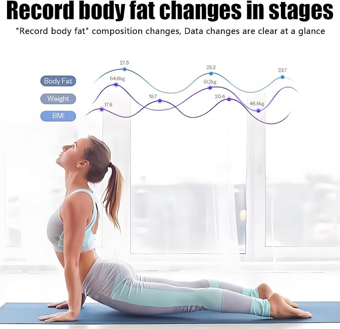 Professional Body Composition Analyzer,Body Fat Scale, Body Composition Analyzer, Body Fat Detection Equipment, Professional-Grade Analyzer, Muscle Detection and Analysis White