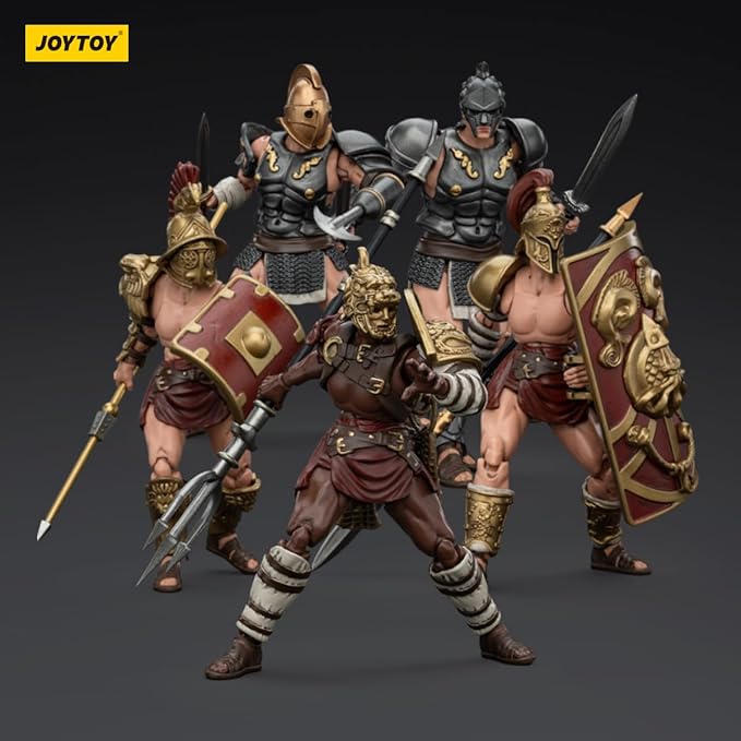 JOYTOY 1/18 Strife Roman Gladiator 5Pcs Collector's Edition Action Figure-4.25in