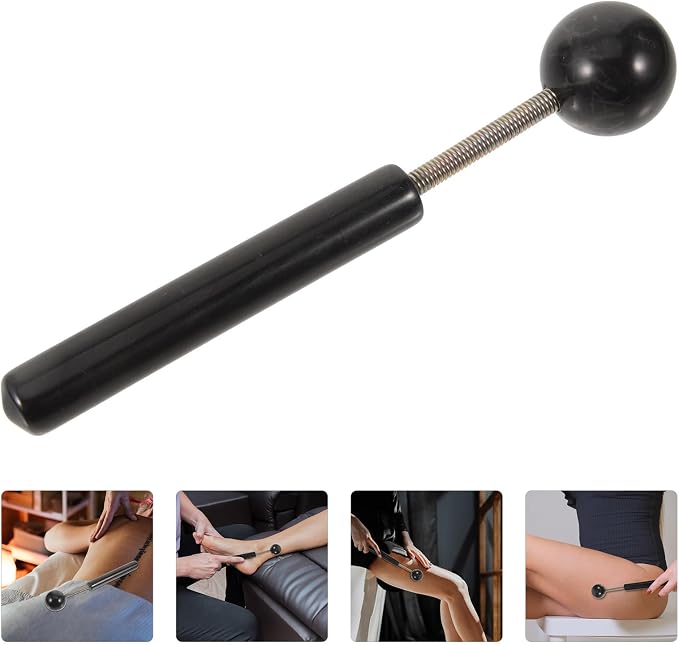 TIDTALEO Acupoint Massage Hammer Spring Ball Massager, Portable Knocking Hammer for Deep Tissue Muscle Relief, Handheld Body Tapping Tool for Home and Travel Use