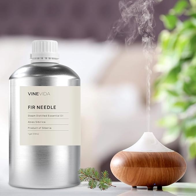 VINEVIDA Fir Needle Essential Oil - Gallon Fir Needle Oil Undiluted - Bulk Gallon Essential Oil Soap Making