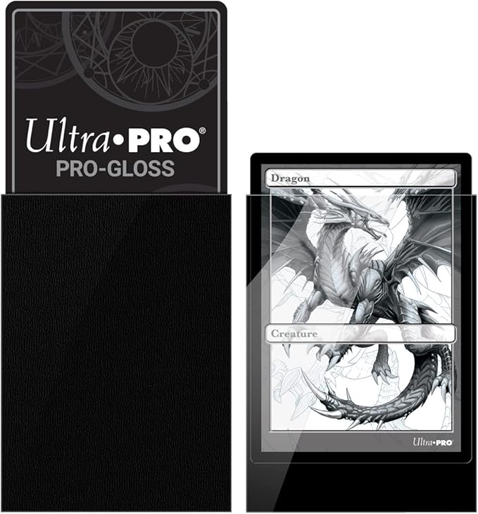 Ultra Pro Deck Protector Sleeves for Standard Size Cards | Black | 100-Count
