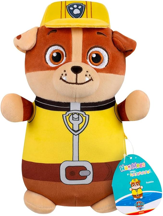 Squishmallows Original Paw Patrol 10-Inch Rubble HugMees