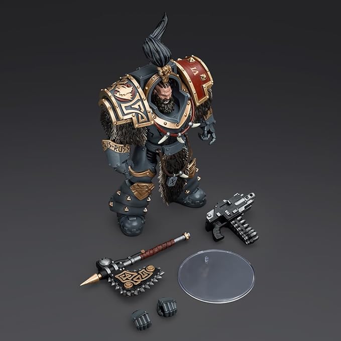 JOYTOY1/18 Warhammer 40K Action Figure 5.59 inch Space Wolves Varagyr Wolf Guard Squad Varagyr Thegn The Horus Heresy Collection Model Birthday Gift