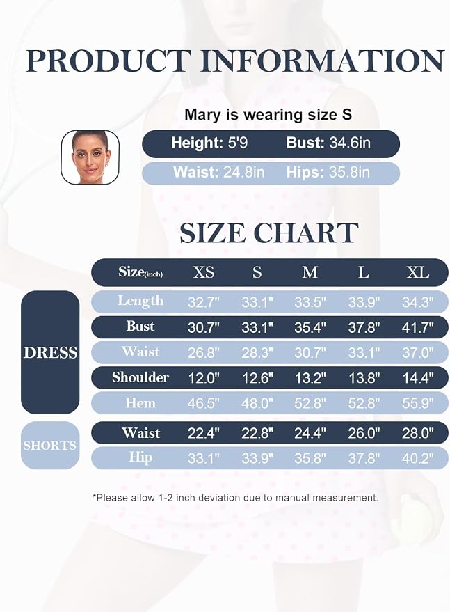 Viracy Tennis Dress for Women Sleeveless Golf Dresses with Shorts and Pockets Ruffle Zip Up Stand Collar Golf Outfits