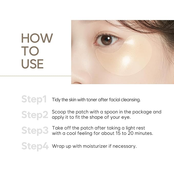 Petitfee Gold & Snail Hydrogel Eye Patch 60ea (30pairs) - 24k Gold Snail Eye Mask for Firming, Healthy Skin, Hydrating, Skin Elasticity, Snail Secretion Filtrate, Bamboo Extract, Green Tea Extract