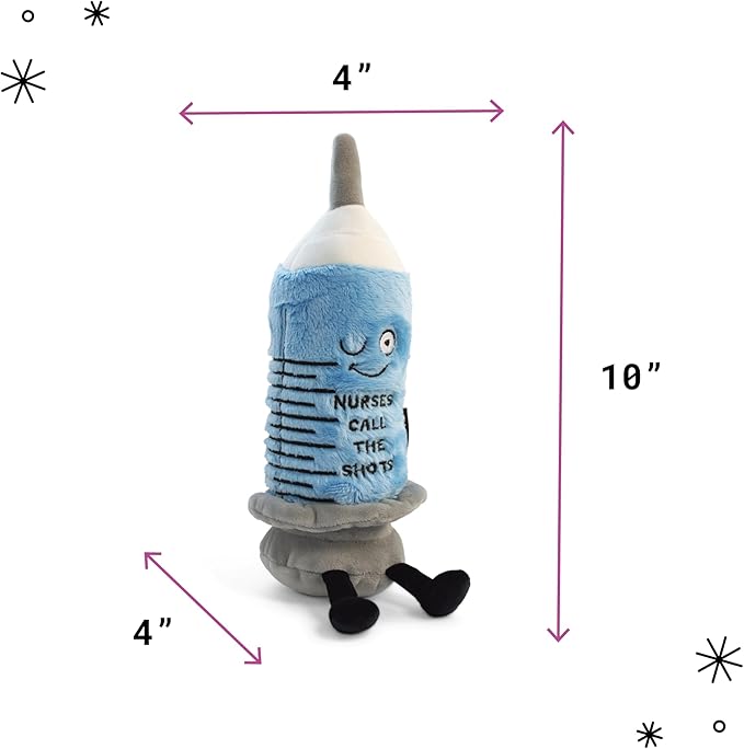 Needle Plushie - Nurses Call The Shots Punny Needle Plush, Gift for Nurses, Cute Plush Toy for Gifting