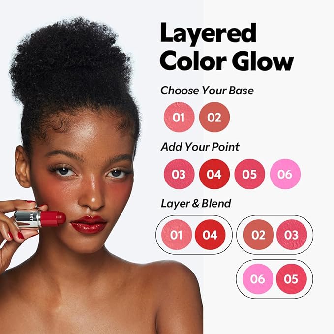 TIRTIR Mood Glider Lip & Blush Stick | Multi Use for Lip and Cheek with Creamy Buildable Texture and Natural Glow Color #03 Tangerine Glow, 0.13Oz