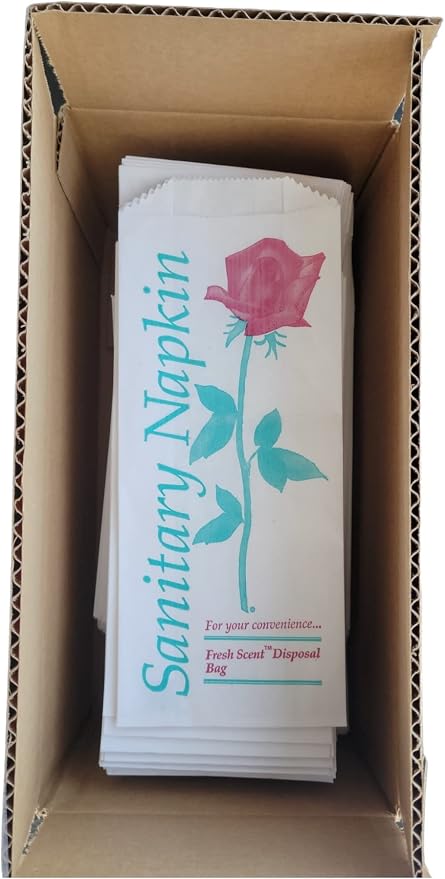 500 pcs Floral Printed Sanitary Napkin Tampon Disposal Bags