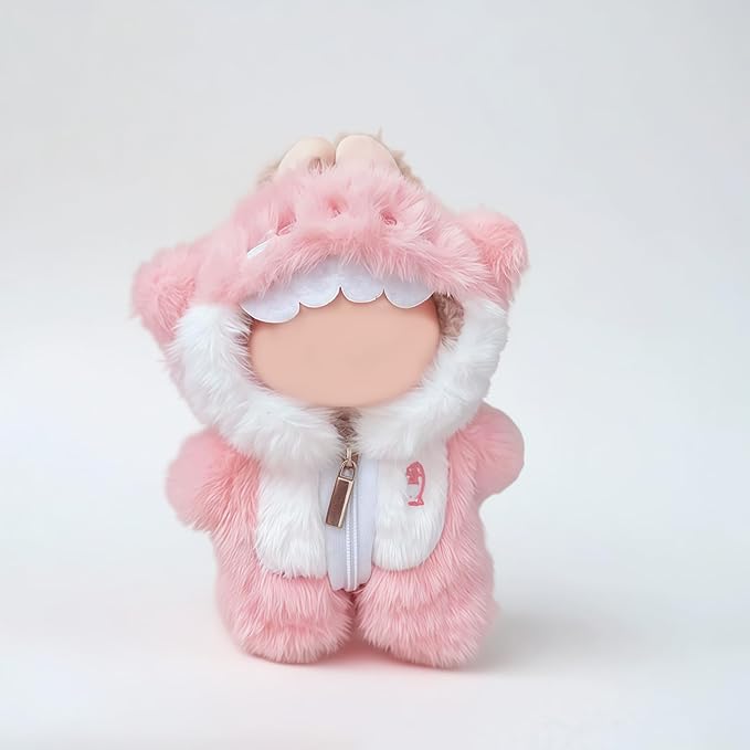 17cm Doll Clothes,Pink Cute Shark Outfit Accessories Set for 6.7inch Dolls Girls, 1-Piece Marine-Themed Costume Accessory Halloween Doll Clothes Set
