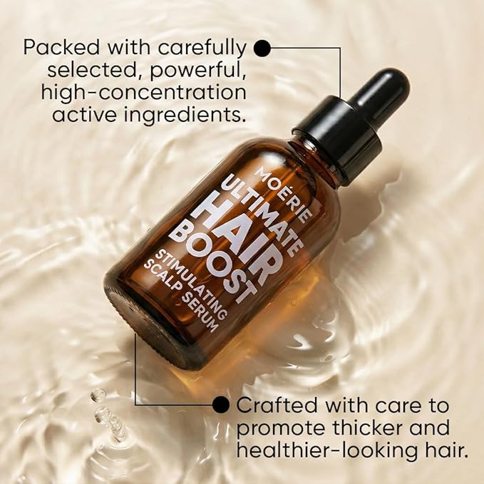 MOERIE Ultimate Hair Growth Serum for Natural Hair Regrowth & Thickening - Anti Thinning & Hair Loss Treatment for Women - Rapid Hair Growth Products (1.69 Fl Oz (Pack of 3))