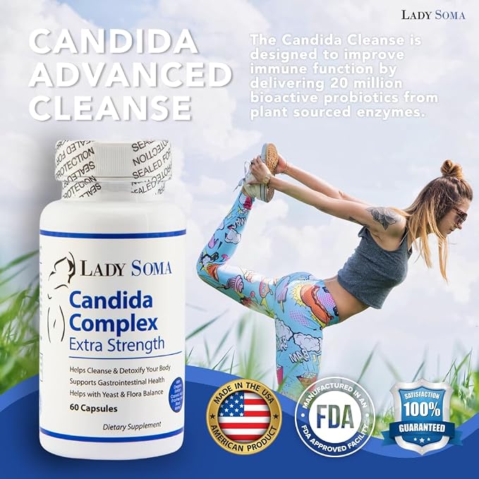 Lady Soma Candida Complex - Extra Strength Yeast & BV Overgrowth Capsules
