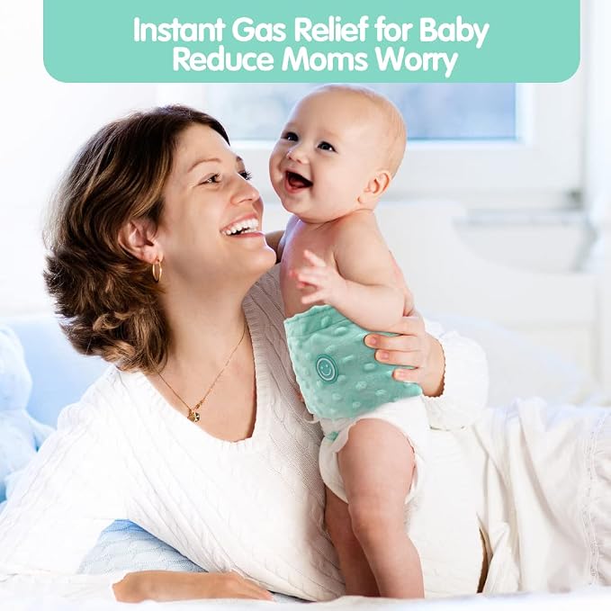 Colic and Gas Relief for Newborns and Infants, Flaxseed Heated Tummy Wrap, Baby Swaddling Belt with Soothing Warmth, Natural Relief for Upset Stomach in Babies and Toddlers, 0-3 Years