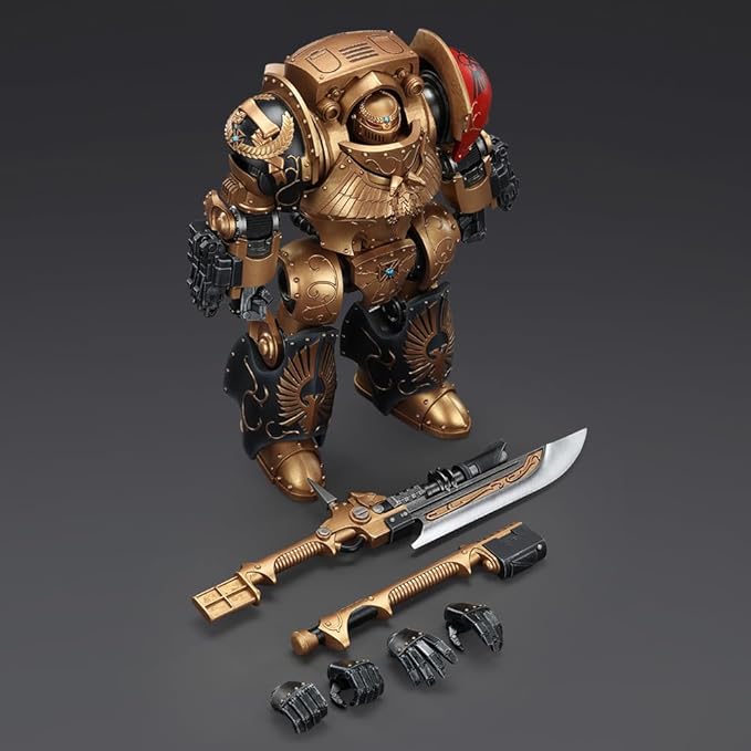 JOYTOY Warhammer The Horus Heresy 1:18 Action Figure Legio Custodes Contemptor-Achillus Dreadnought Collection Model Birthday Gifts