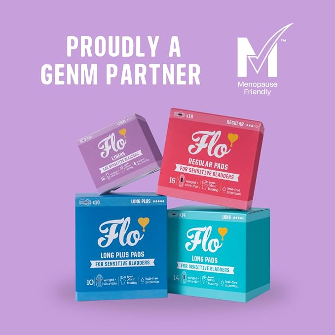 Flo - Sensitive Bladder Liners (16 Pack) - Wrapped + Ultra-Thin - Absorbent, Soft & Breathable - Charcoal Core - Made with Organic Bamboo - Panty Liners for Women - Vegan & Cruelty Free