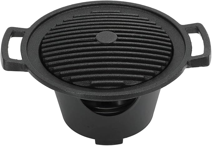 Fdit Portable Korean Barbecue Grill Non Stick BBQ Gril Mini One Person Barbecue Grill Household Korean BBQ Grill for Indoor and Outdoor Grilling