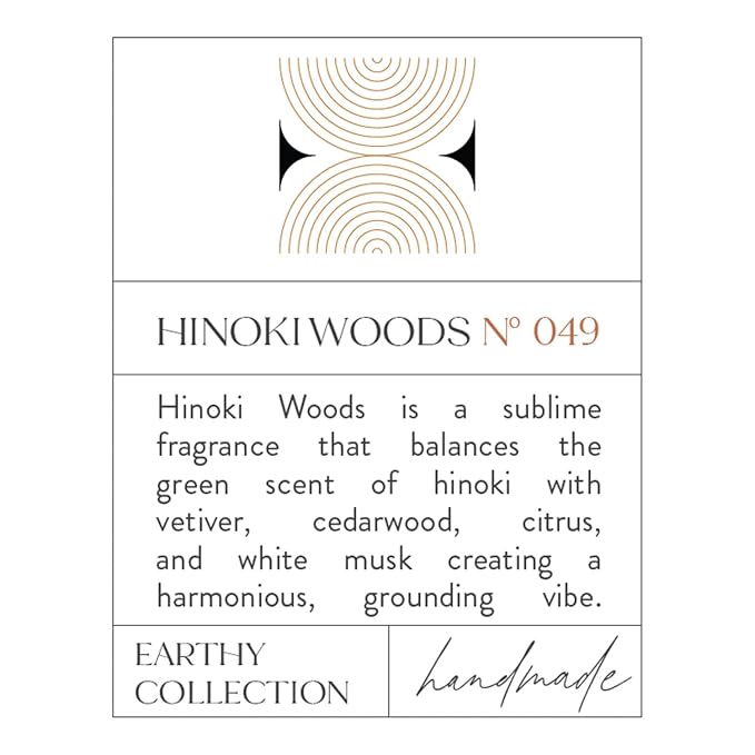 Body Oil, Organic Avocado and Sunflower Oil, Body Oil for Sensitive Skin, Hydrating and Moisturizing Botanical Oil, Body Massage Oil for Radiant and Healthy Glow (1.6 Fl Oz, Hinoki Woods)